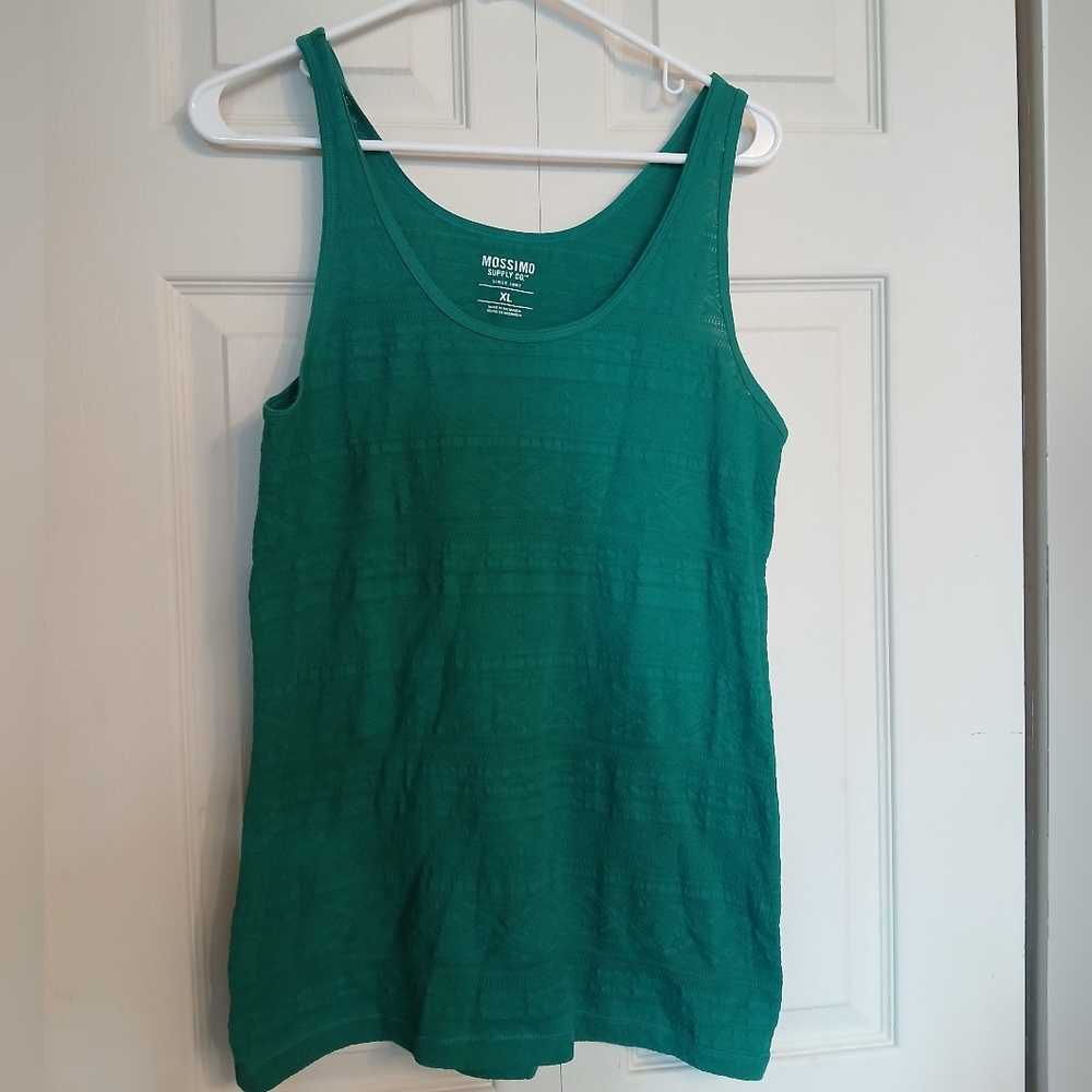 🤯 2/$15 Mossimo Supply Co. Women's Green Tank Top, Size Extra Large (XL)